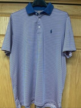 Polo Ralph Lauren Performance Striped Polo Shirt - Size Large
